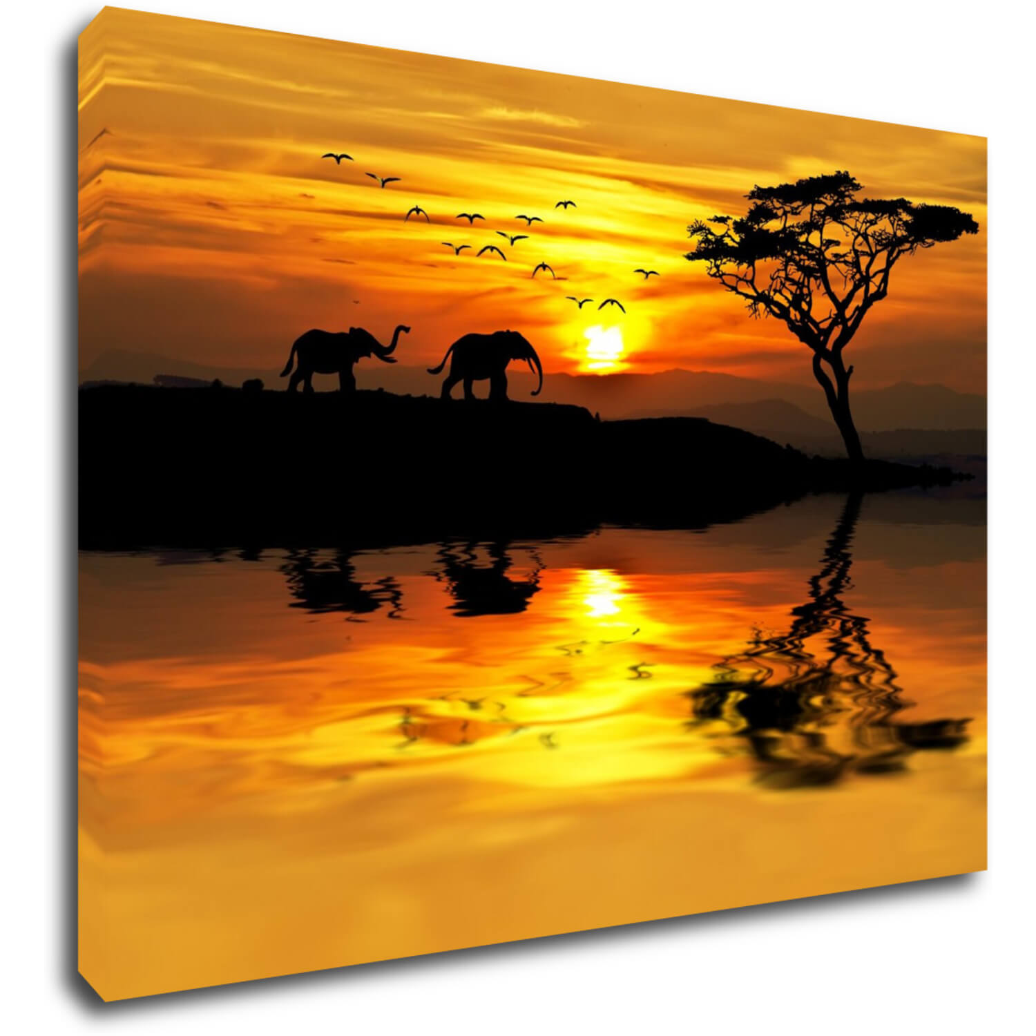 Tablou Safari sunset - 70 x 50 cm