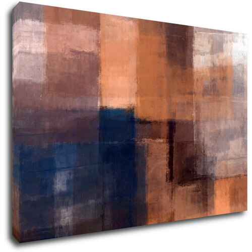 Tablou Orange blue beige abstrakt