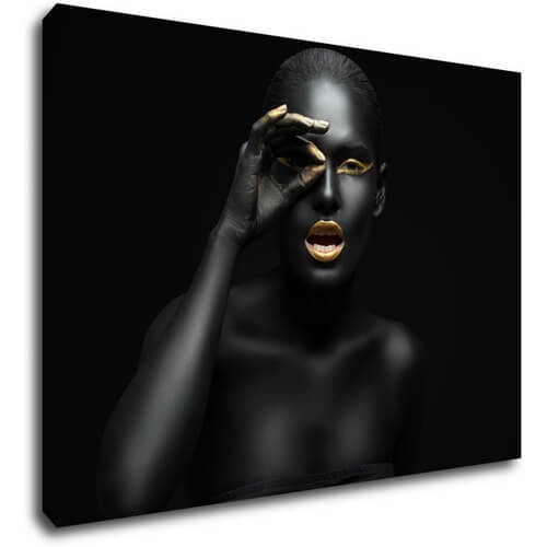 Tablou Gold woman - 70 x 50 cm