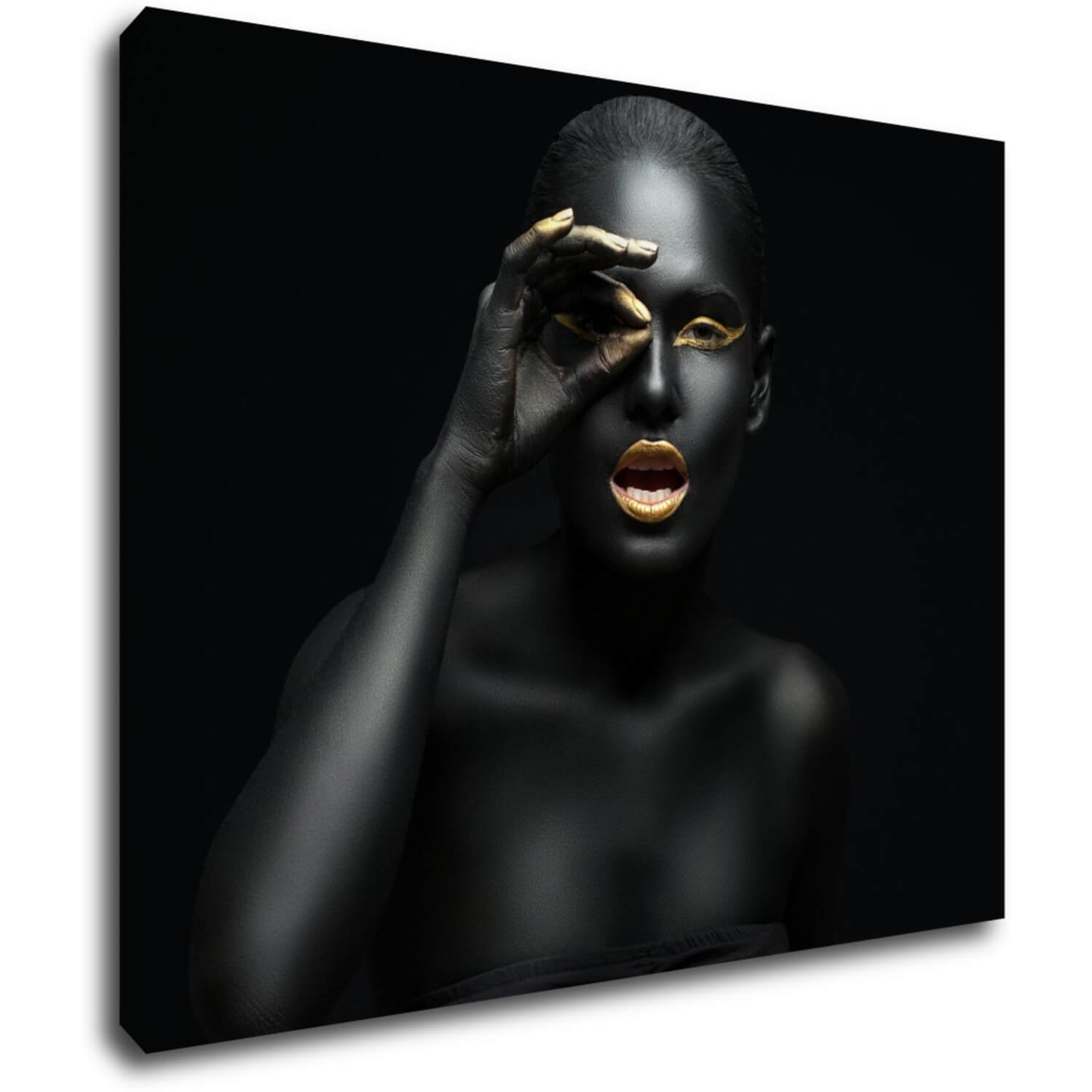 Tablou Gold woman - 90 x 70 cm