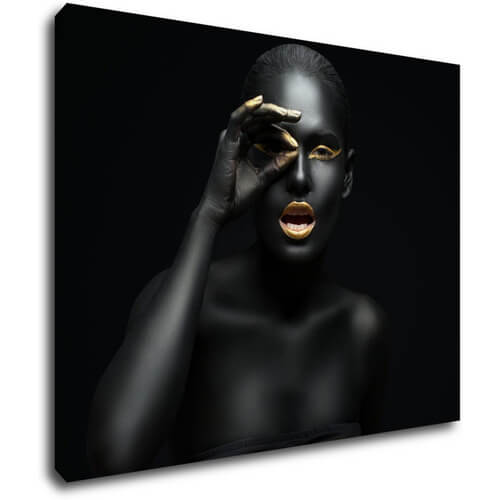 Tablou Gold woman - 90 x 70 cm