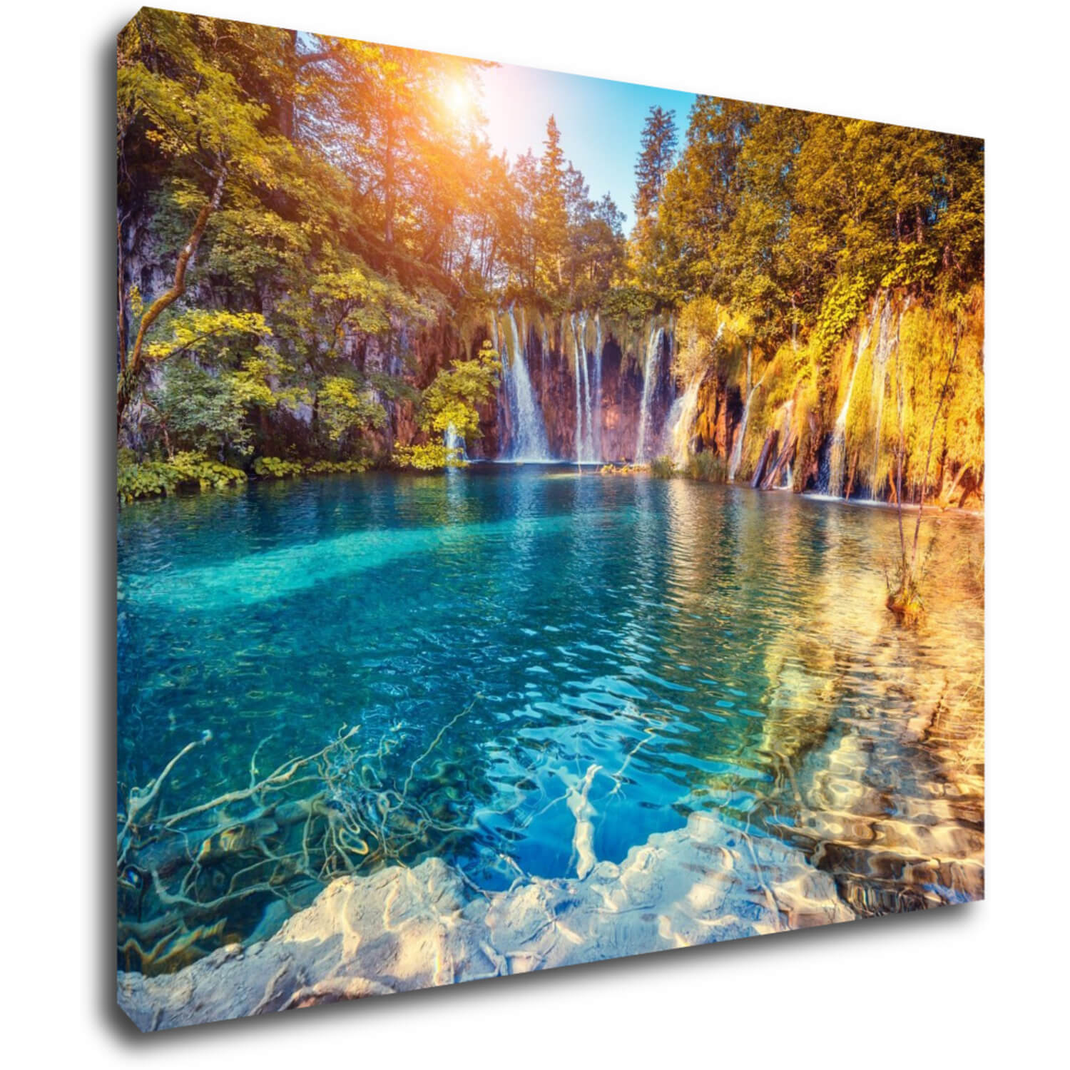 Tablou Beautiful waterfalls - 90 x 70 cm