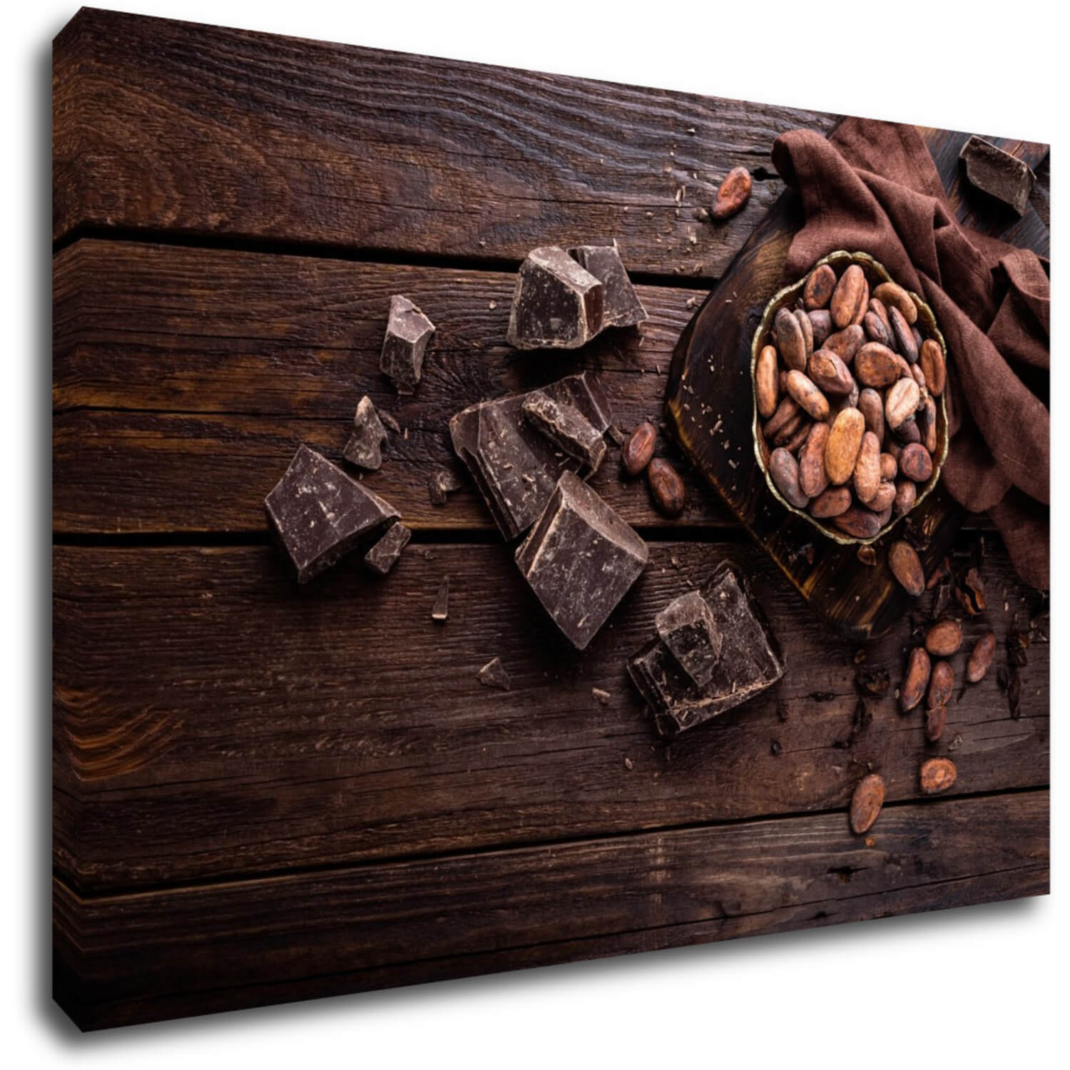 Tablou Chocolate on wood - 60 x 40 cm