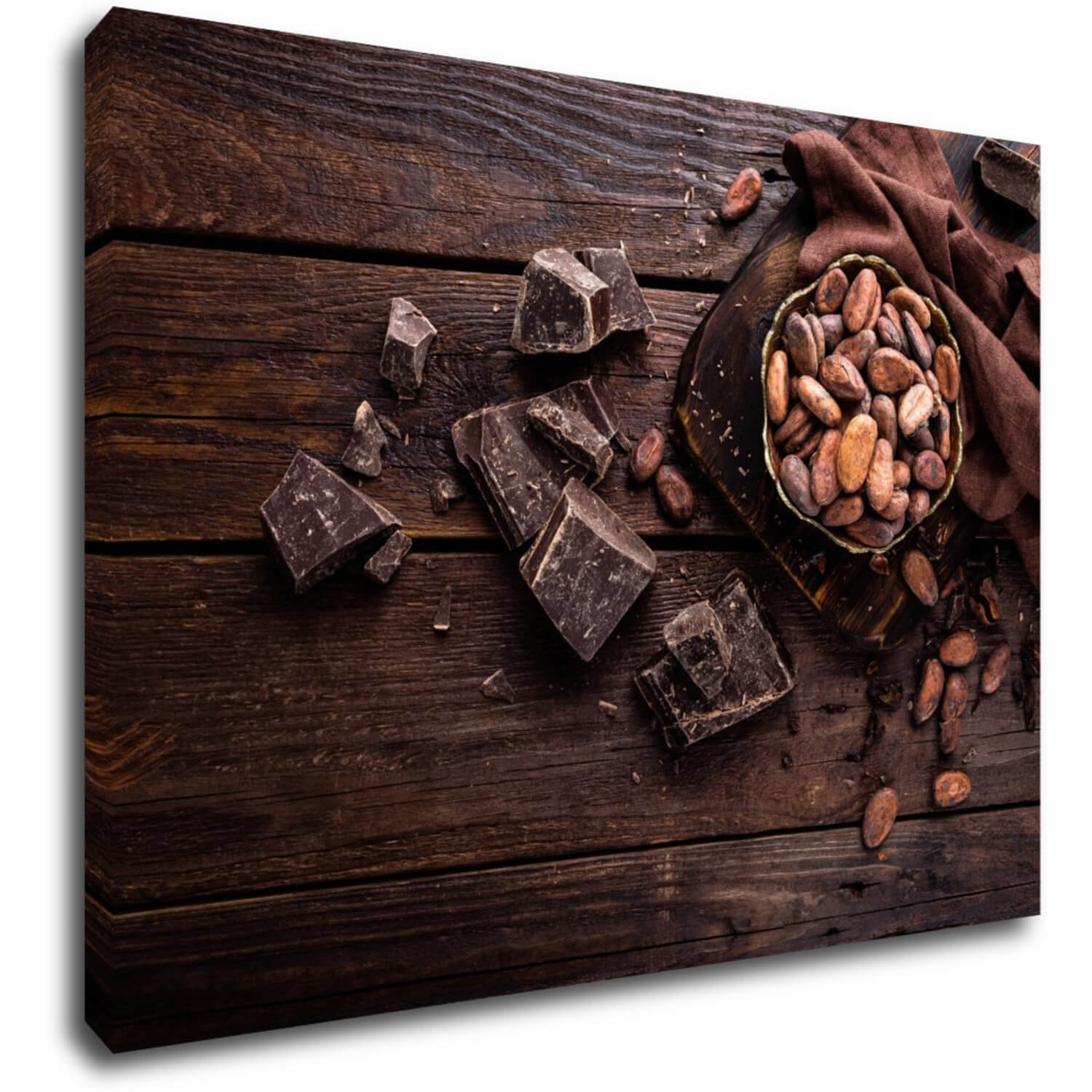 Tablou Chocolate on wood - 70 x 50 cm