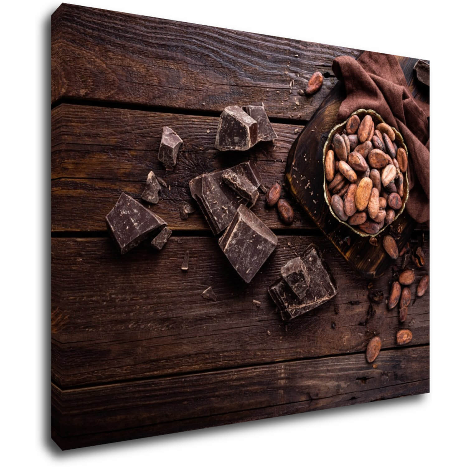 Tablou Chocolate on wood - 90 x 70 cm