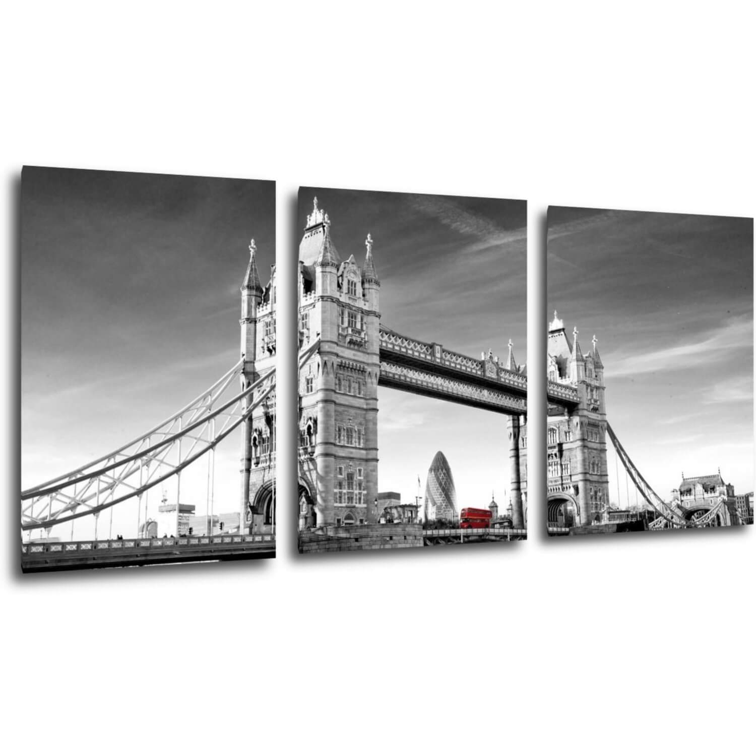 Tablou Tower Bridge1 - 150 x 70 cm (3-piese)