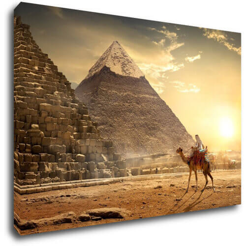 Tablou Pyramids and sunrise