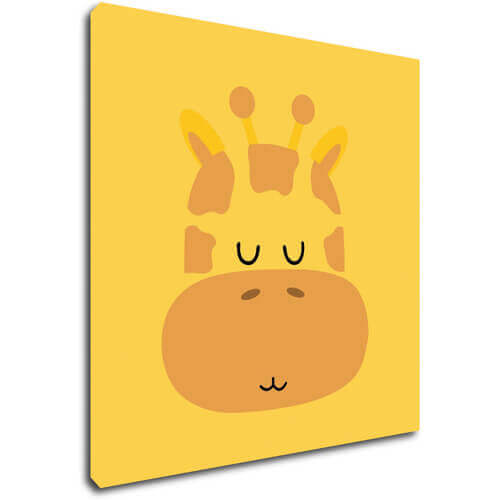 Obraz Little yellow giraffe - 40 x 40 cm