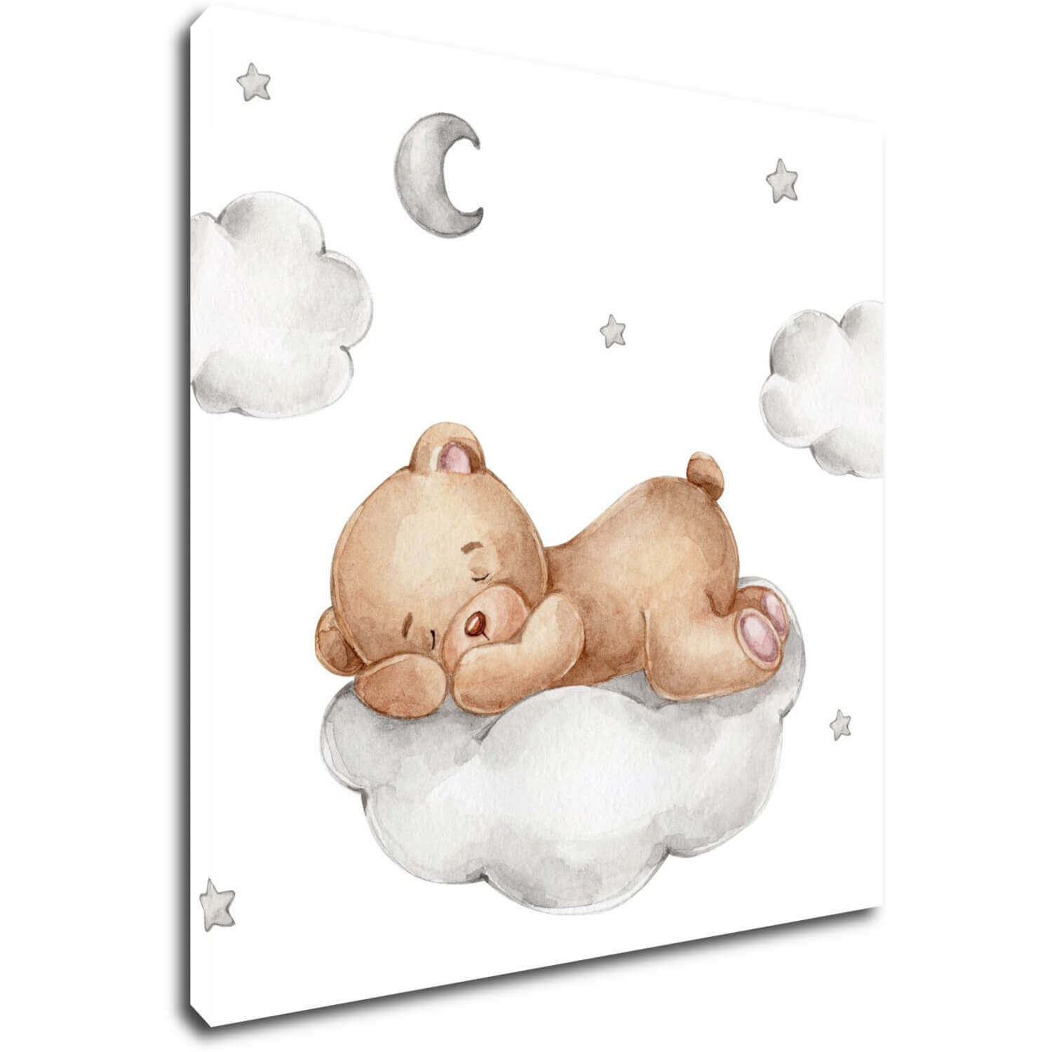 Obraz Sleepy bear on the cloud - 20 x 20 cm