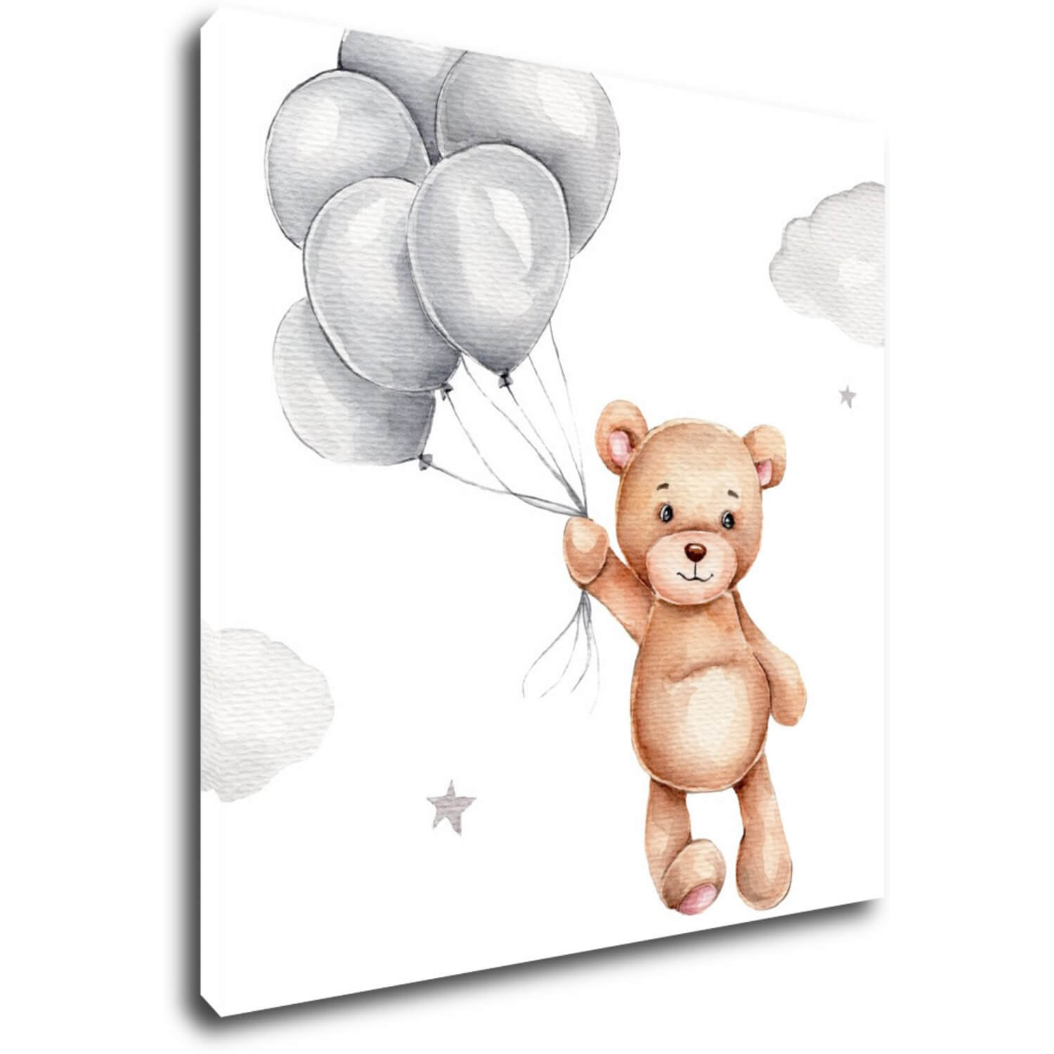 Obraz Bear with balloons - 20 x 20 cm