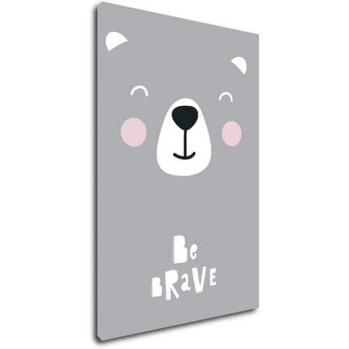Obraz Be brave Teddy - 60 x 40 cm