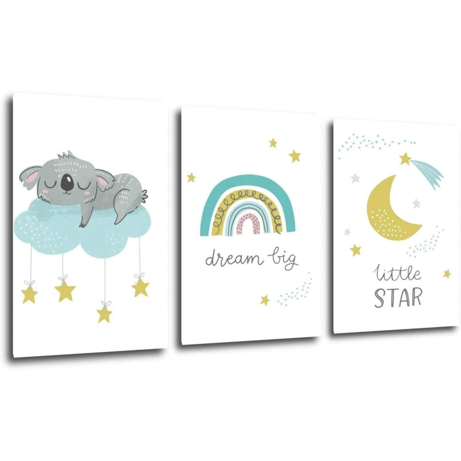 Obraz Dream big koala - 60 x 30 cm (3-piese)