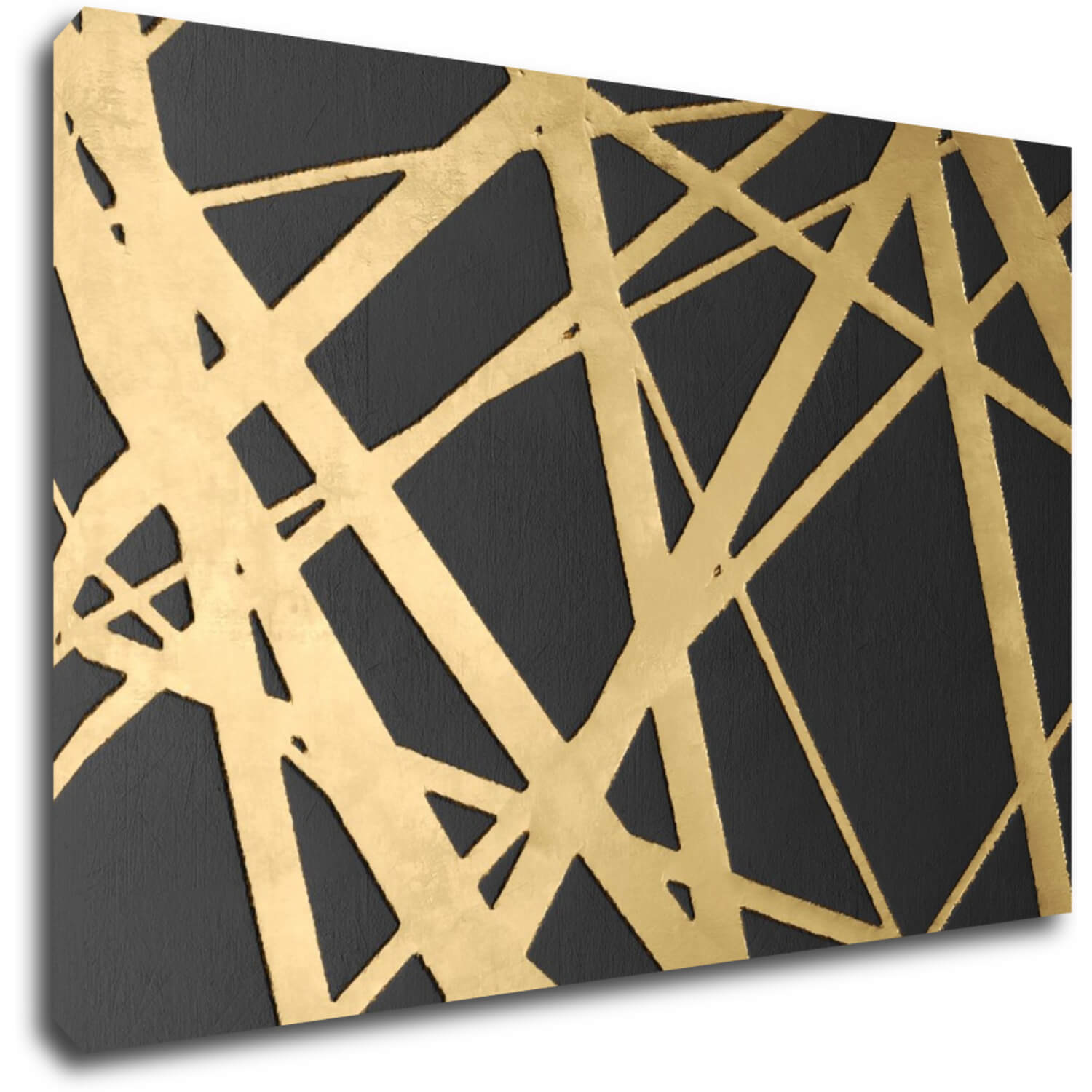 Tablou Abstract golden lines - 90 x 60 cm
