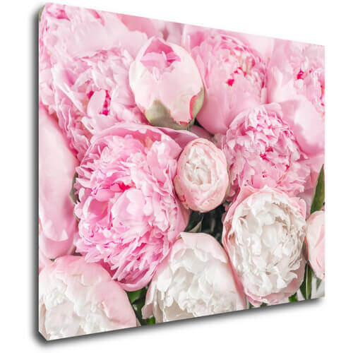 Tablou Pinky flowers - 90 x 70 cm