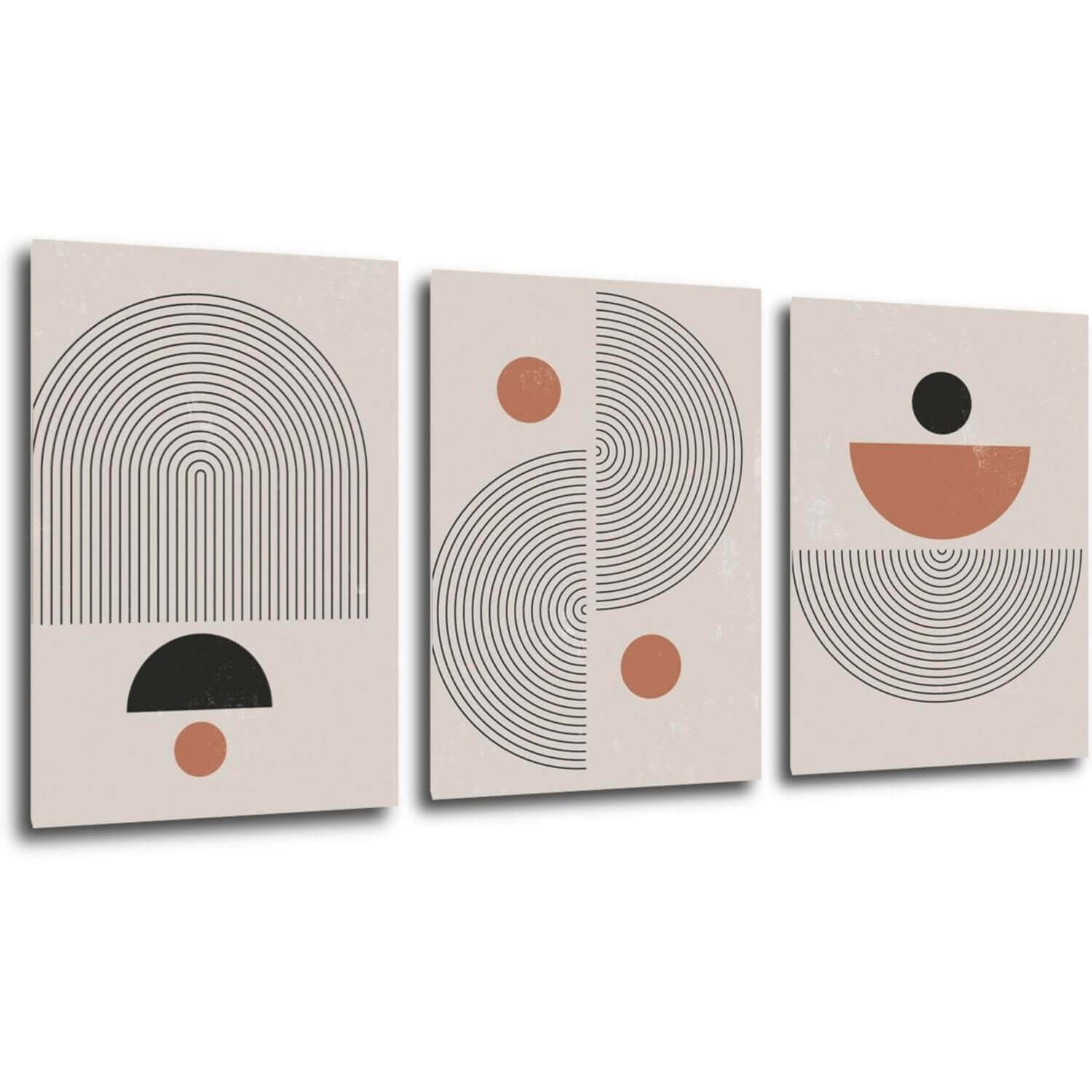 Tablou Set of abstract - 150 x 70 cm (3-piese)