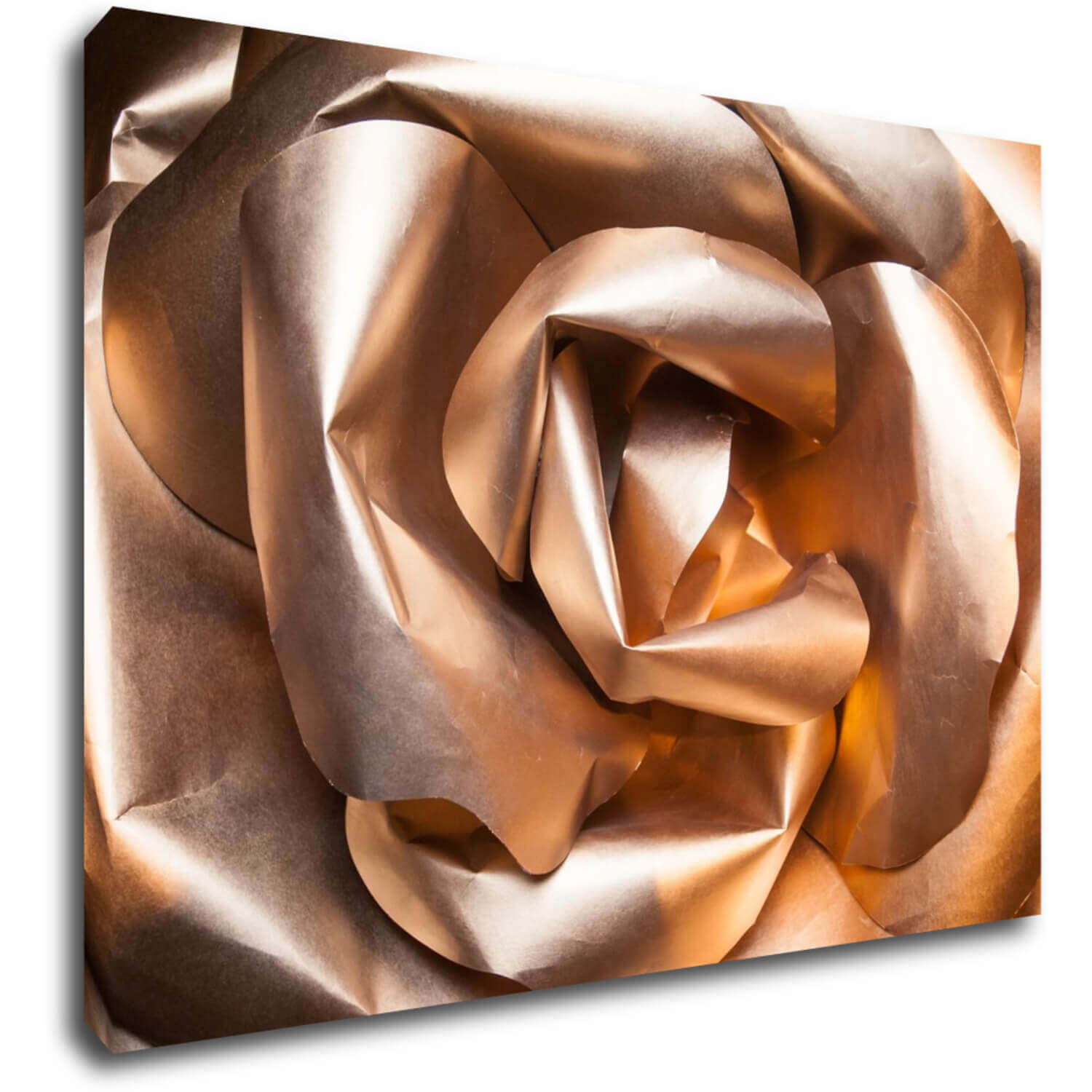 Tablou Golden paper rose abstract - 70 x 50 cm
