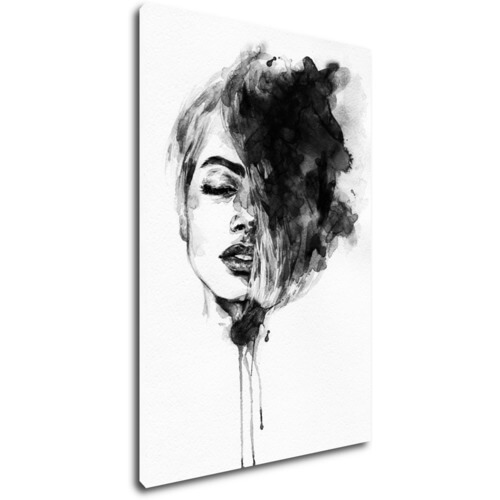 Tablou Woman black and white ilustration