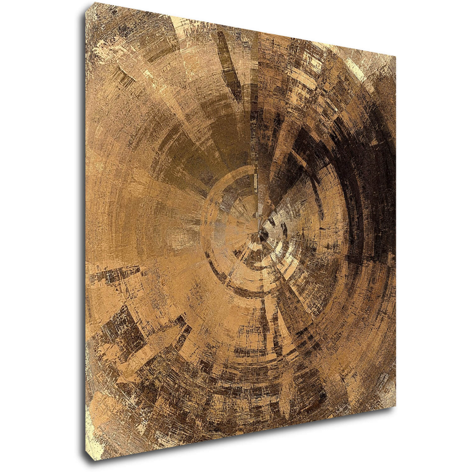 Tablou Golden Beige Abstract - 70 x 70 cm