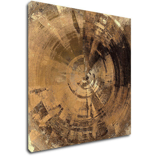 Tablou Golden Beige Abstract - 70 x 70 cm