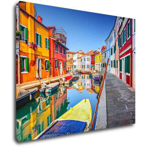 Tablou Colorful Venice - 90 x 70 cm