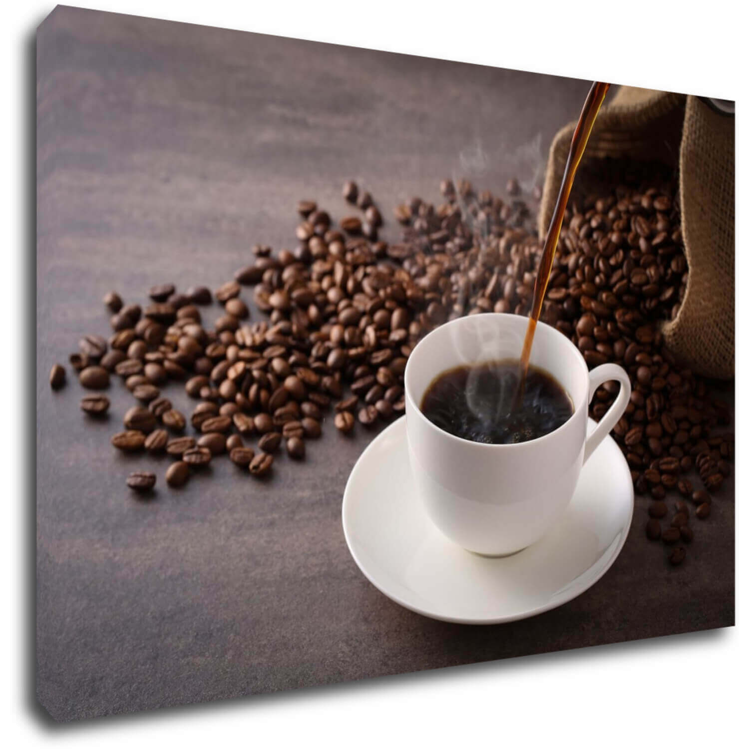 Tablou Cup Of Coffee White - 90 x 60 cm