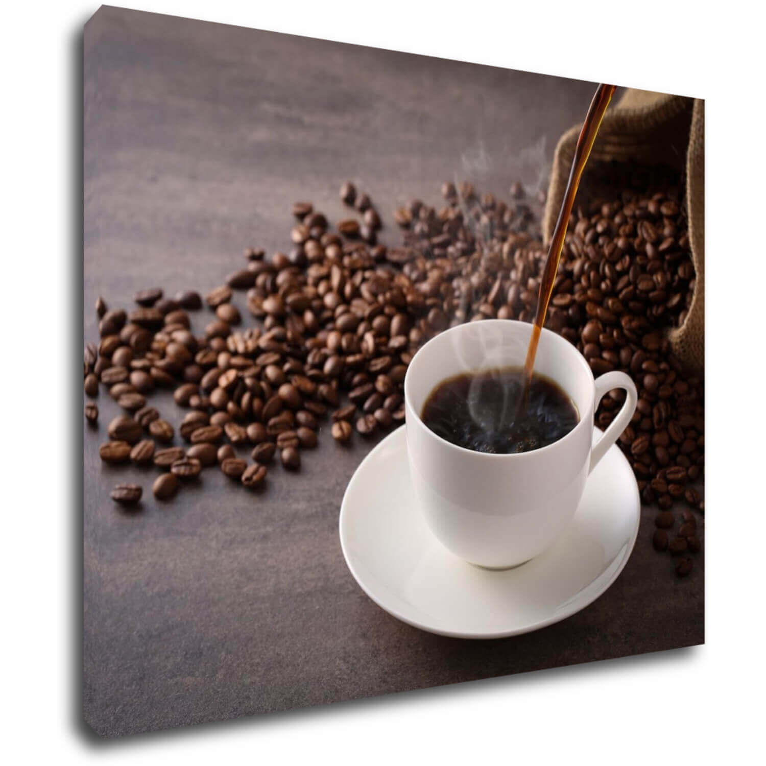 Tablou Cup Of Coffee White - 90 x 70 cm
