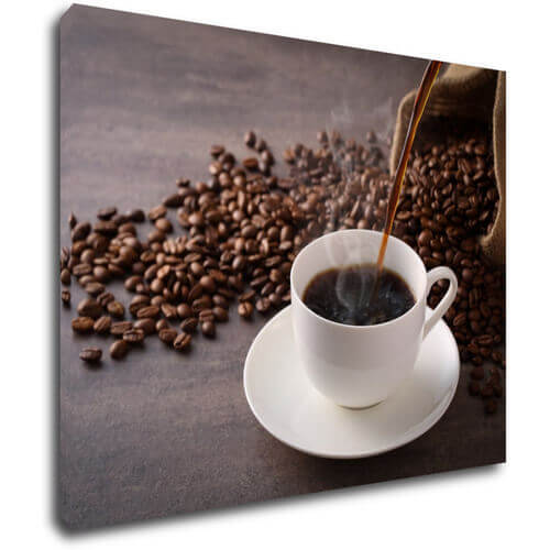 Tablou Cup Of Coffee White - 90 x 70 cm