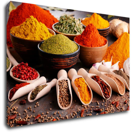 Tablou Spice in wooden cups