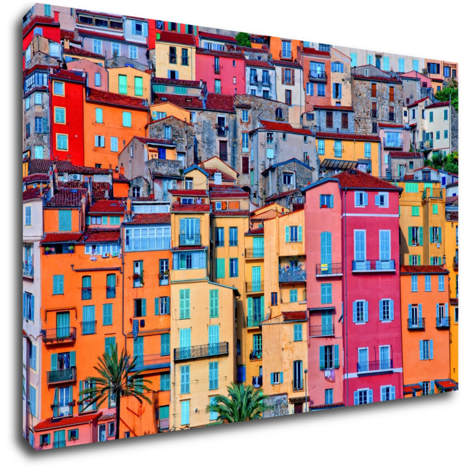 Tablou Colorful houses - 90 x 60 cm