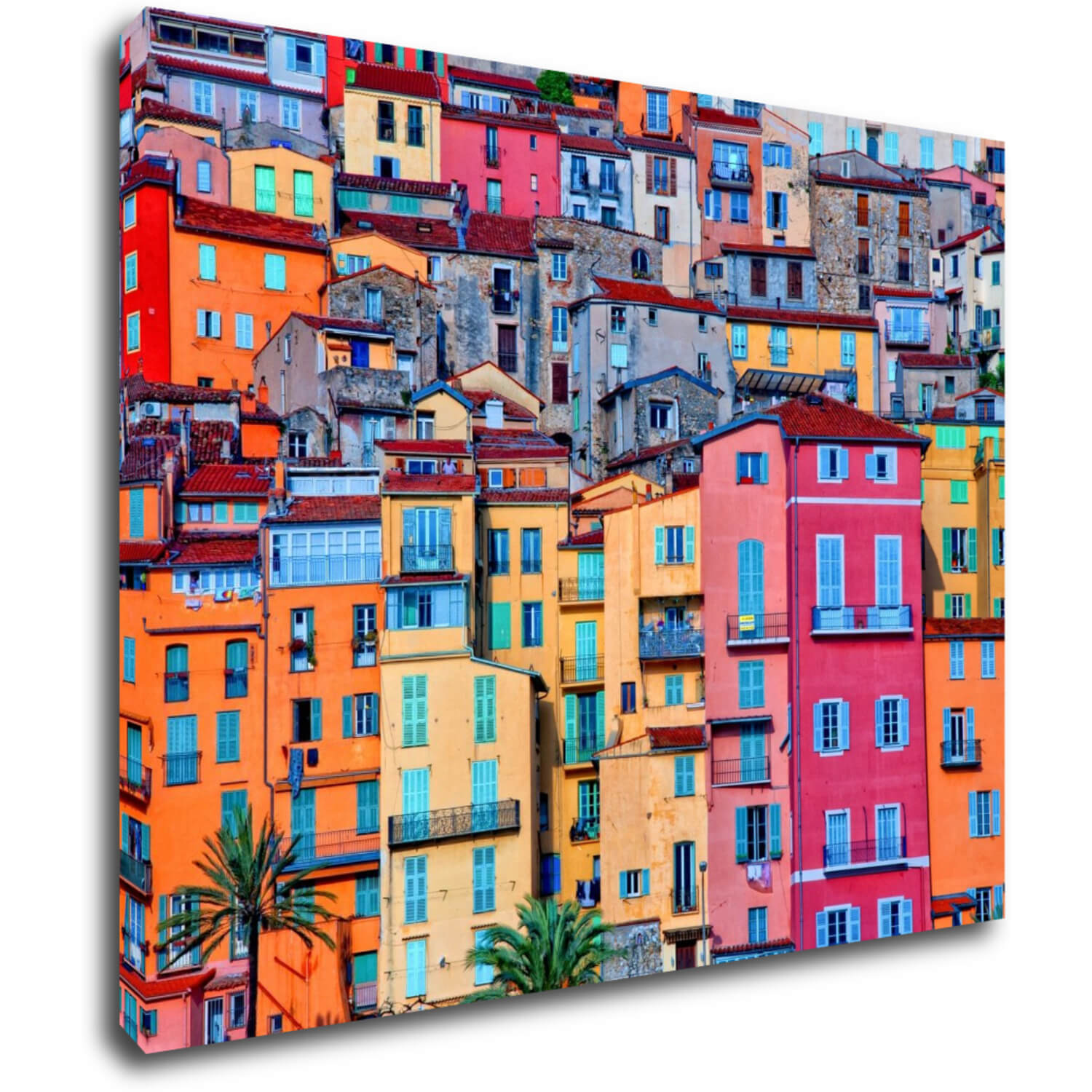 Tablou Colorful houses - 90 x 70 cm