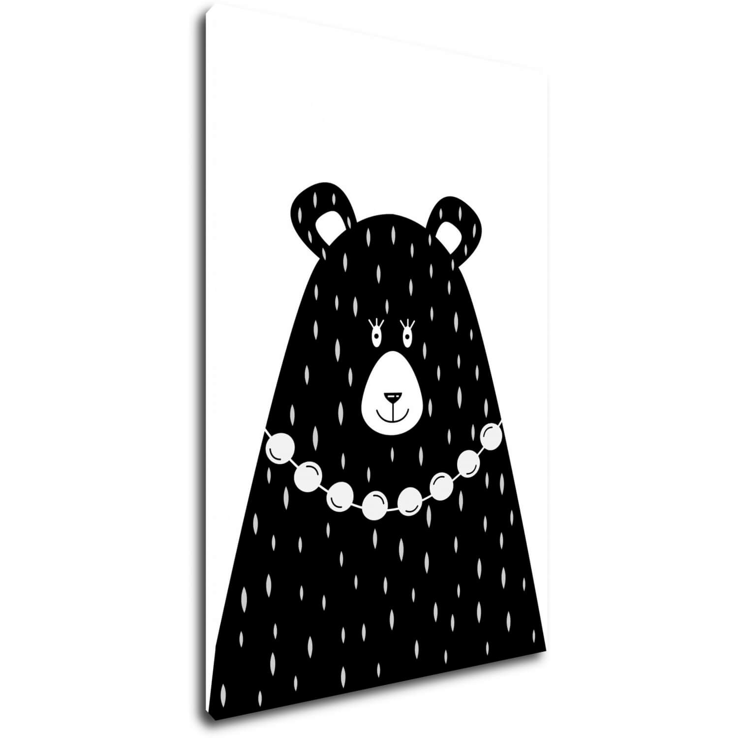 Obraz Black and white bear - 60 x 40 cm