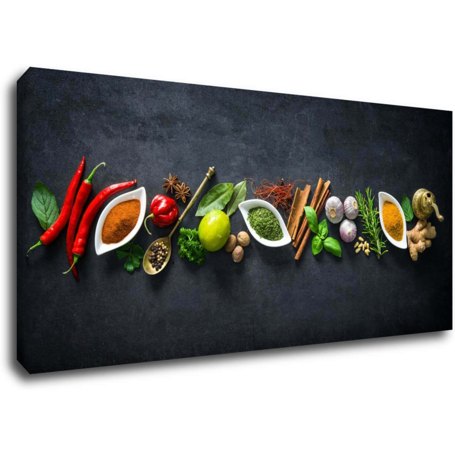 Tablou Flavorings and spice - 90 x 40 cm
