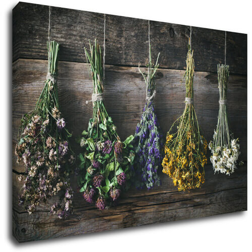 Tablou Dry flowers - 90 x 60 cm