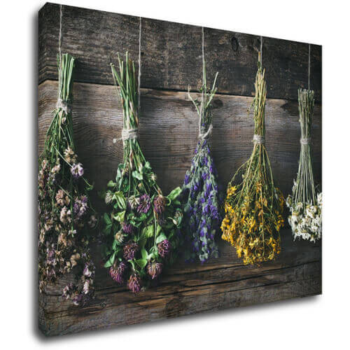 Tablou Dry flowers - 90 x 70 cm