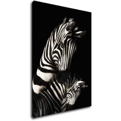 Tablou Zebras black and white - 50 x 70 cm