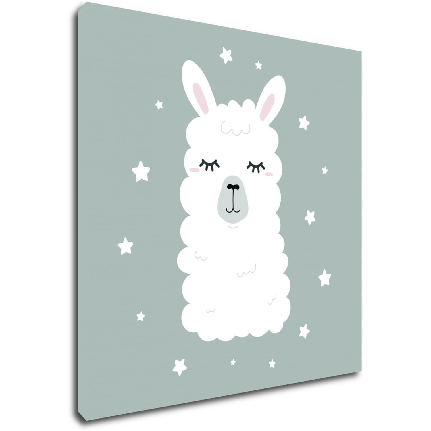 Tablou Cute lama ilustration - 20 x 20 cm