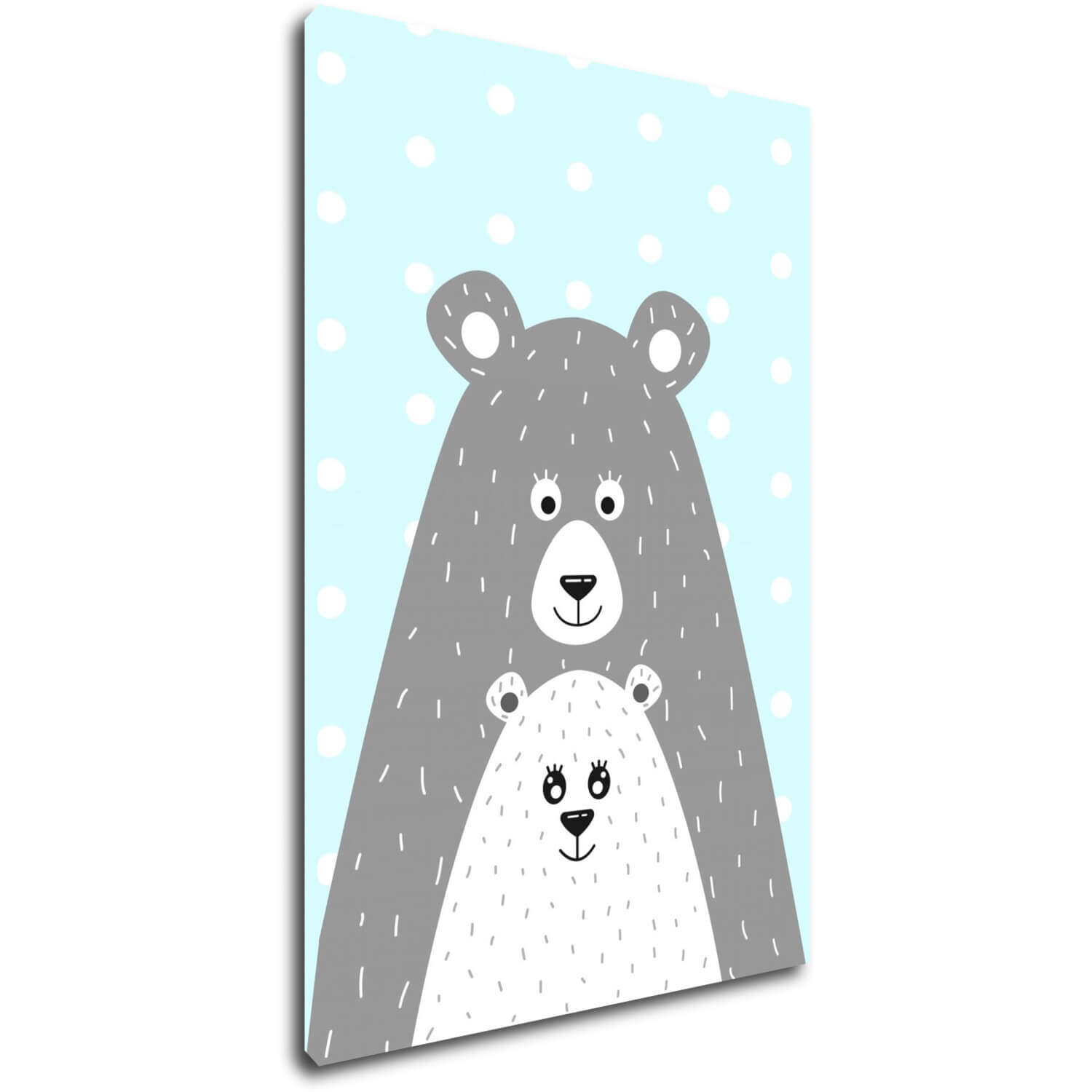 Obraz Bear blue background - 60 x 40 cm