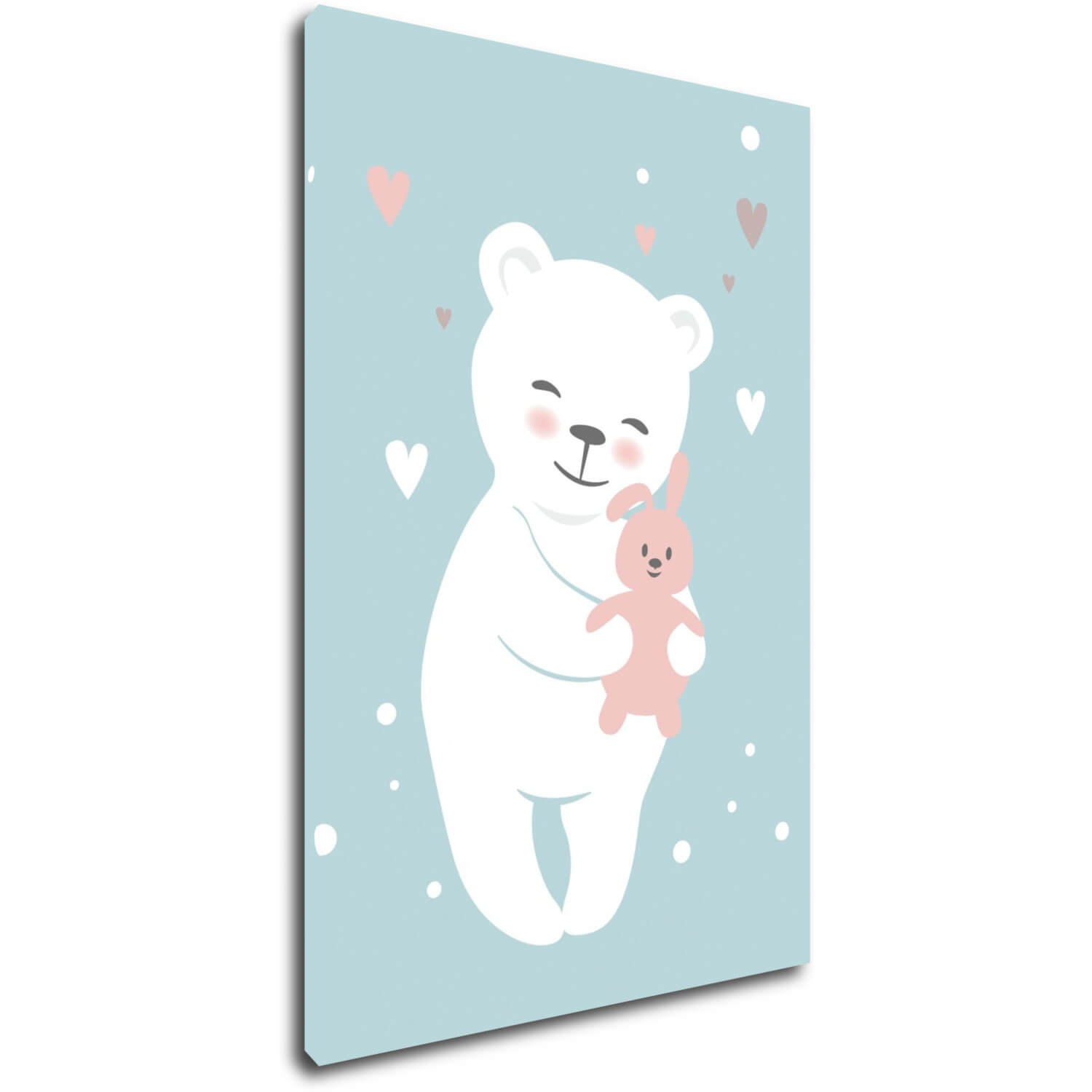 Obraz White cute bear - 20 x 30 cm