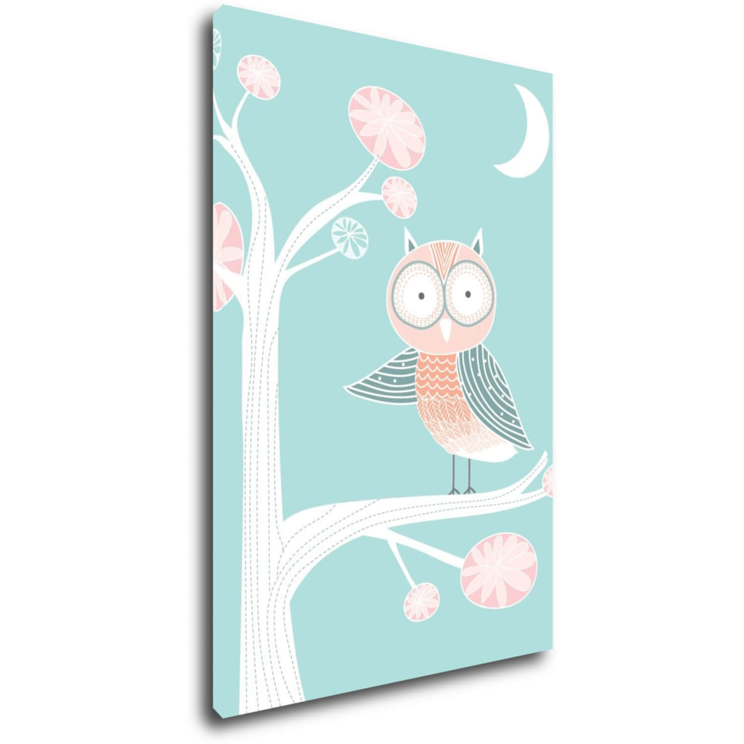 Obraz Owl on a tree - 60 x 40 cm