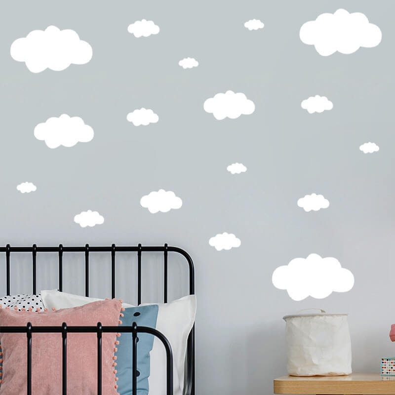 Autocolant pentru camera copilului White clouds