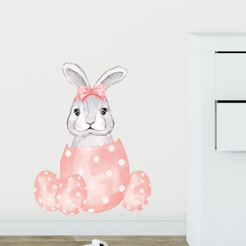 Autocolant pentru camera copilului Bunny and egg