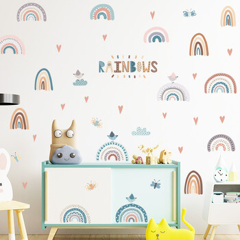 Autocolant pentru camera copilului Colorful little rainbows