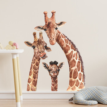 Autocolant pentru camera copilului Cute giraffes