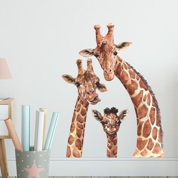 Autocolant pentru camera copilului Cute giraffes