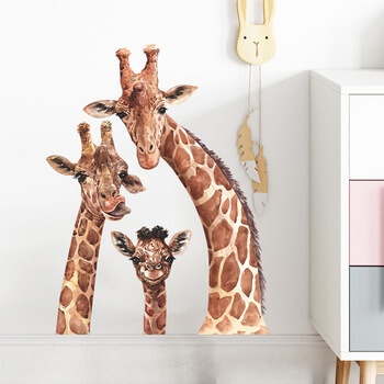 Autocolant pentru camera copilului Cute giraffes