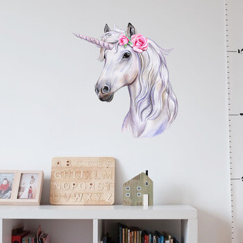 Autocolant pentru camera copilului Unicorn illustration