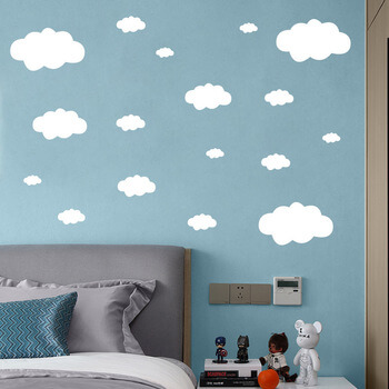 Autocolant pentru camera copilului White clouds
