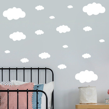 Autocolant pentru camera copilului White clouds