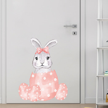 Autocolant pentru camera copilului Bunny and egg
