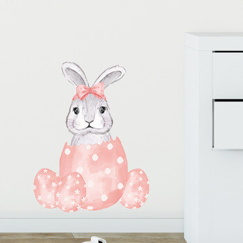 Autocolant pentru camera copilului Bunny and egg